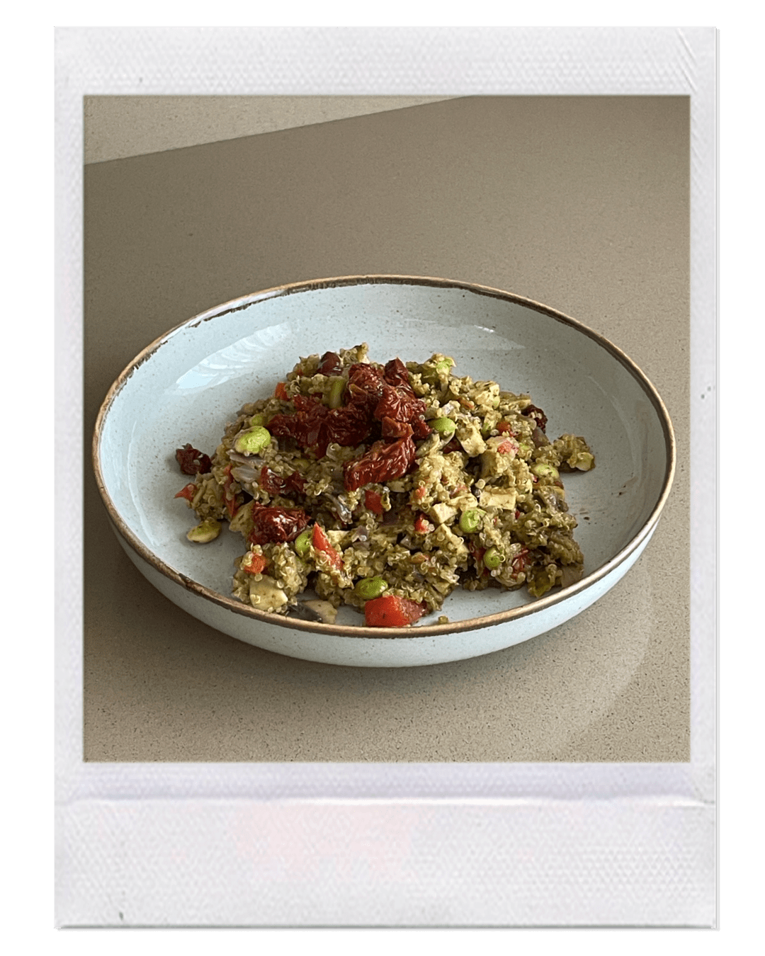 Recipe image of Quinoa pesto salad